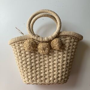 Banana Republic made from 100 % paper natural small handbag
